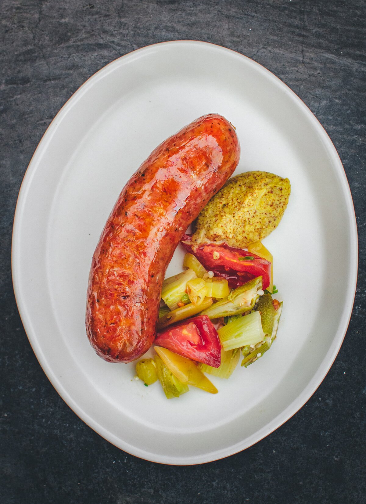 sausage and pickles